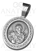 Серебряная ладанка Дева Мария Семистрельная (585)